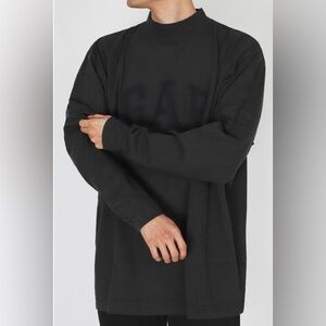 GAP Yeezy Balenciaga collab Men's Charcoal Long Sleeve Tee